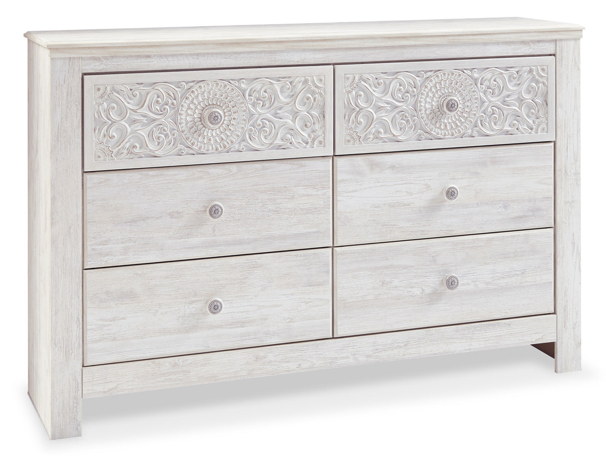 Paxberry Whitewash Youth Panel Bedroom Set
