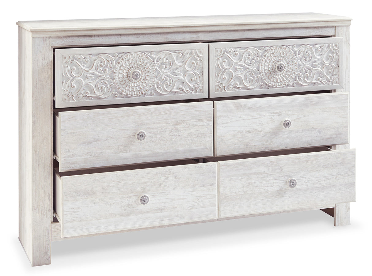 Paxberry Whitewash Youth Panel Bedroom Set