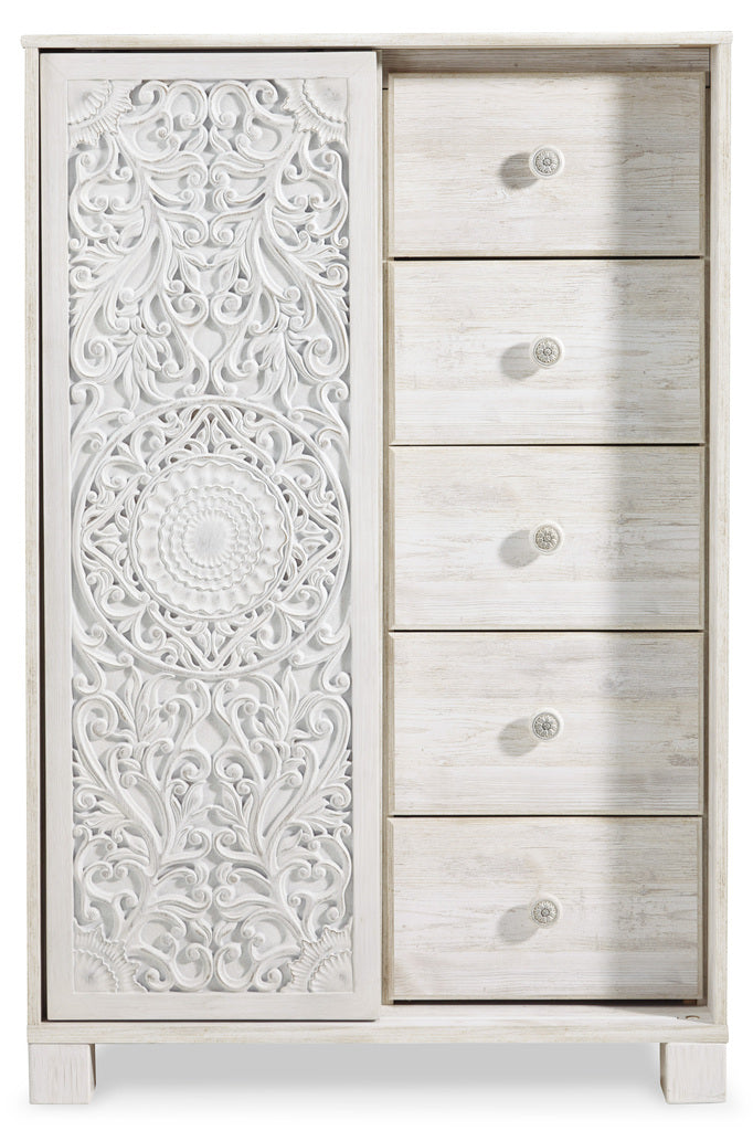 Paxberry Whitewash Youth Panel Bedroom Set