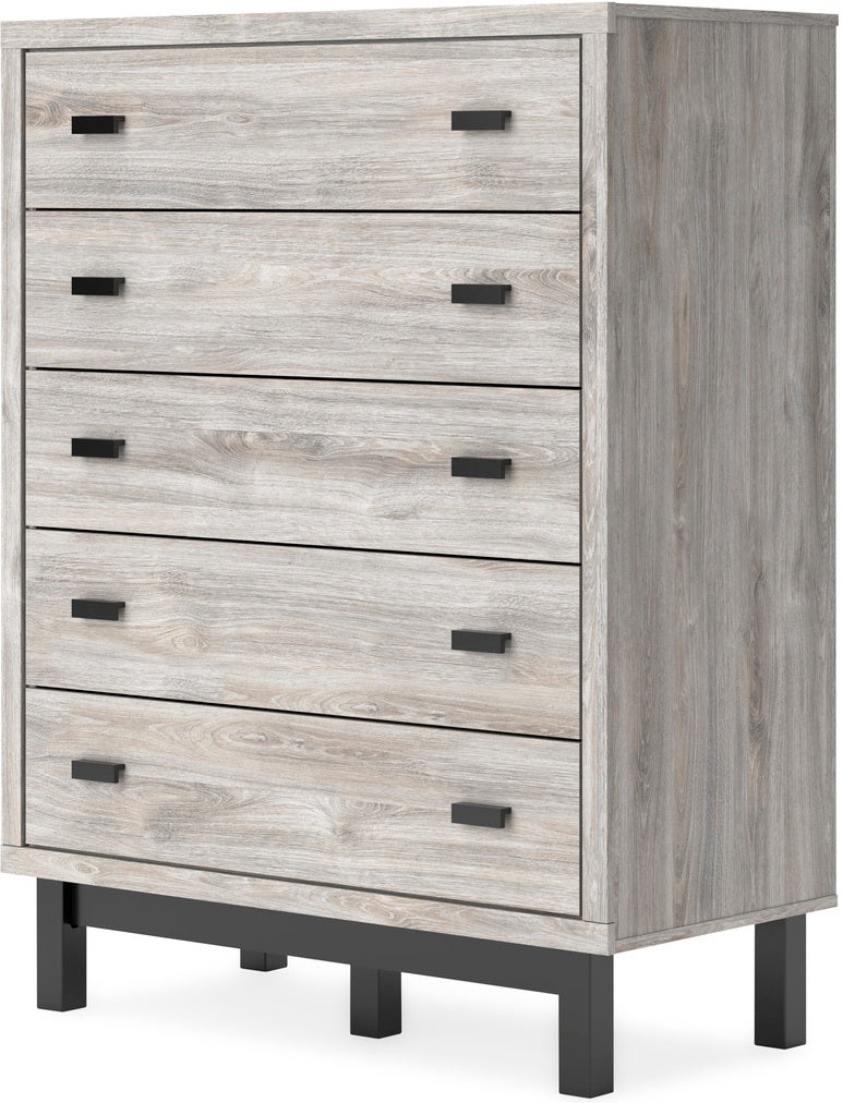 Vessalli Gray Panel Bedroom Set With Extensions