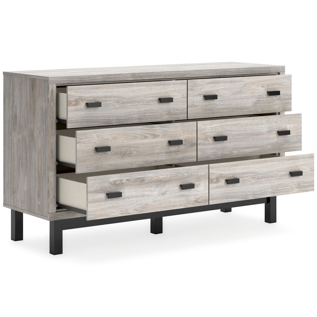 Vessalli Panel Bedroom Set In Gray