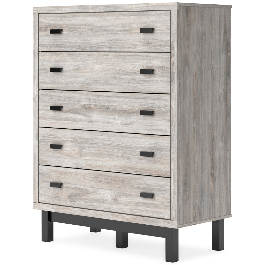 Vessalli Panel Bedroom Set In Gray