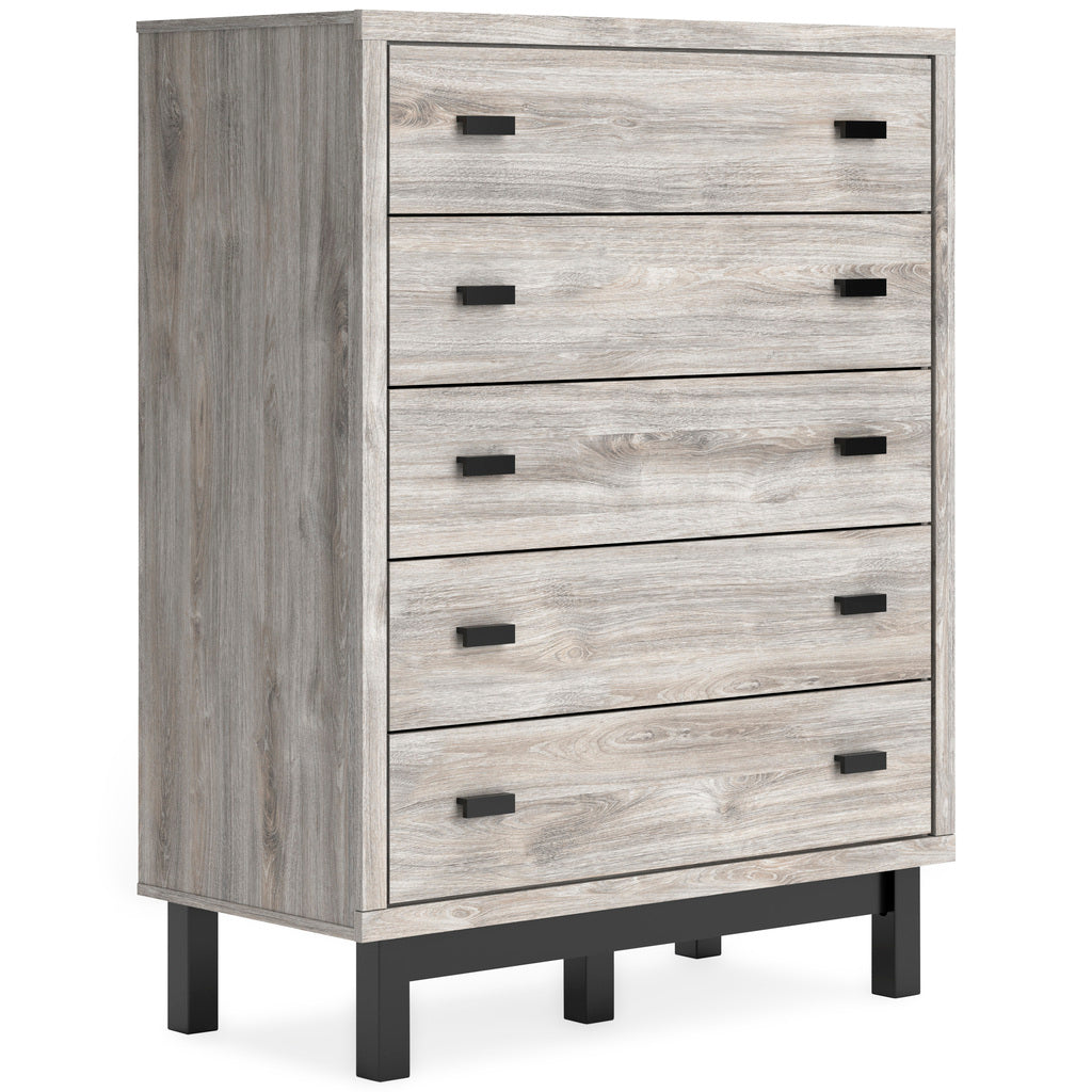 Vessalli Panel Bedroom Set In Gray