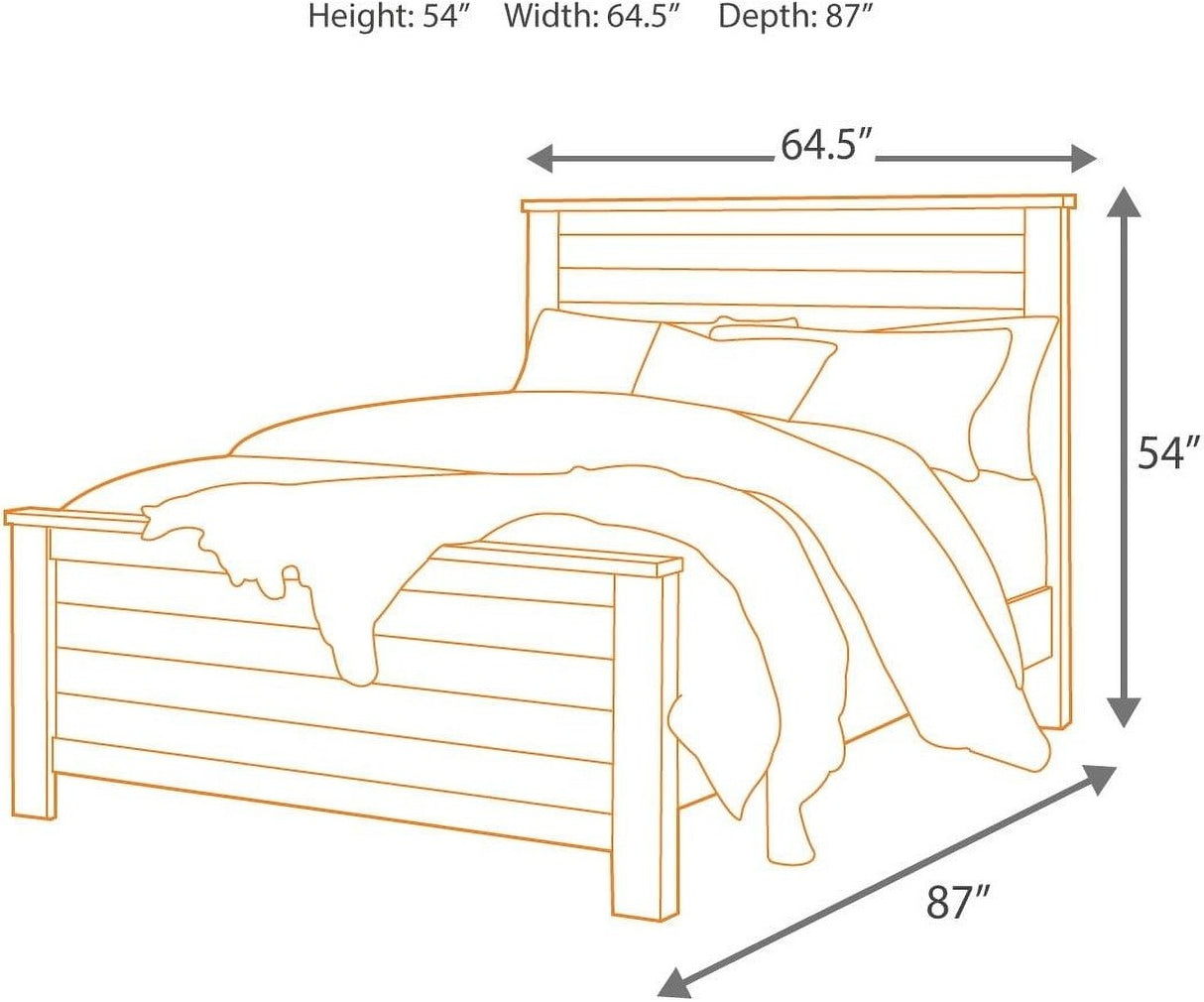 Willowton Whitewash Panel Bedroom Set