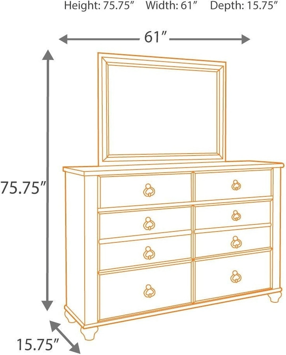 Willowton Whitewash Panel Bedroom Set