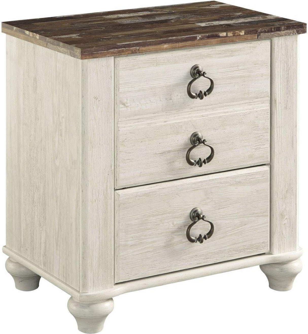 Willowton Whitewash Youth Panel Bedroom Set