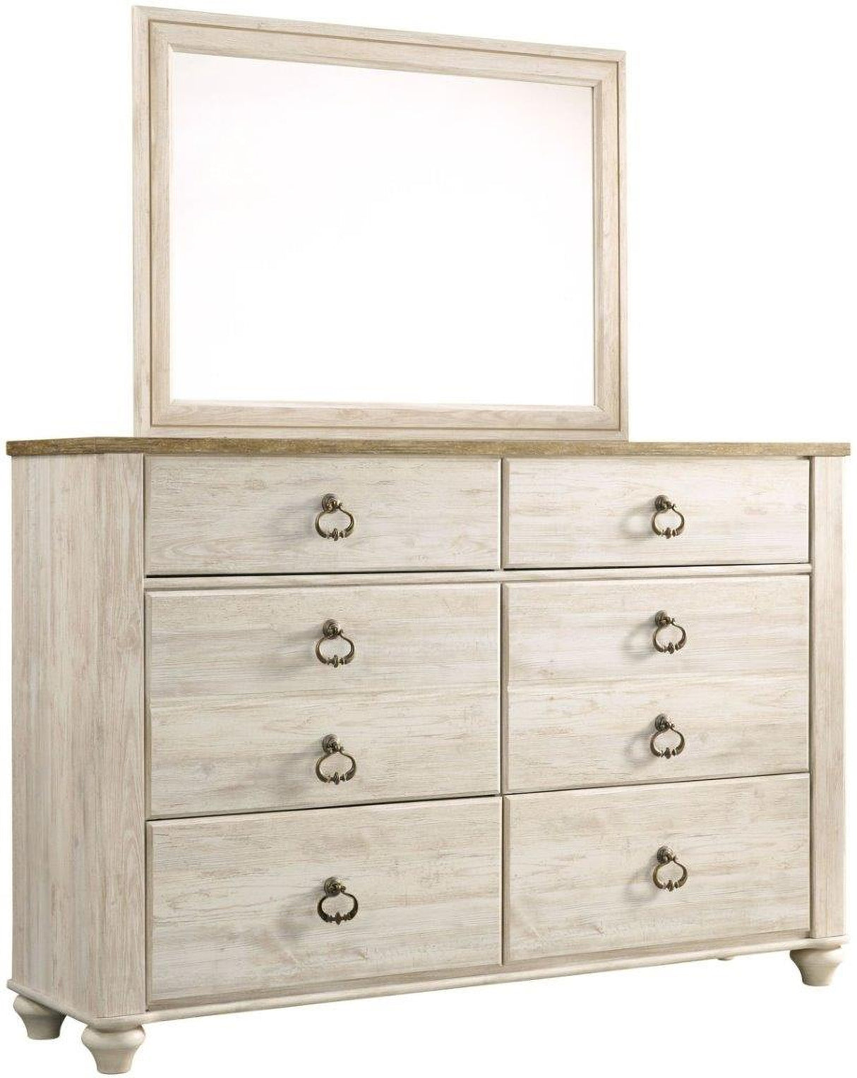 Willowton Whitewash Youth Panel Bedroom Set