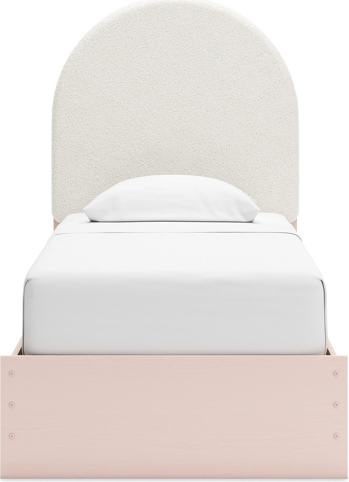 Wistenpine Youth Upholstered Panel Bedroom Set In Blush