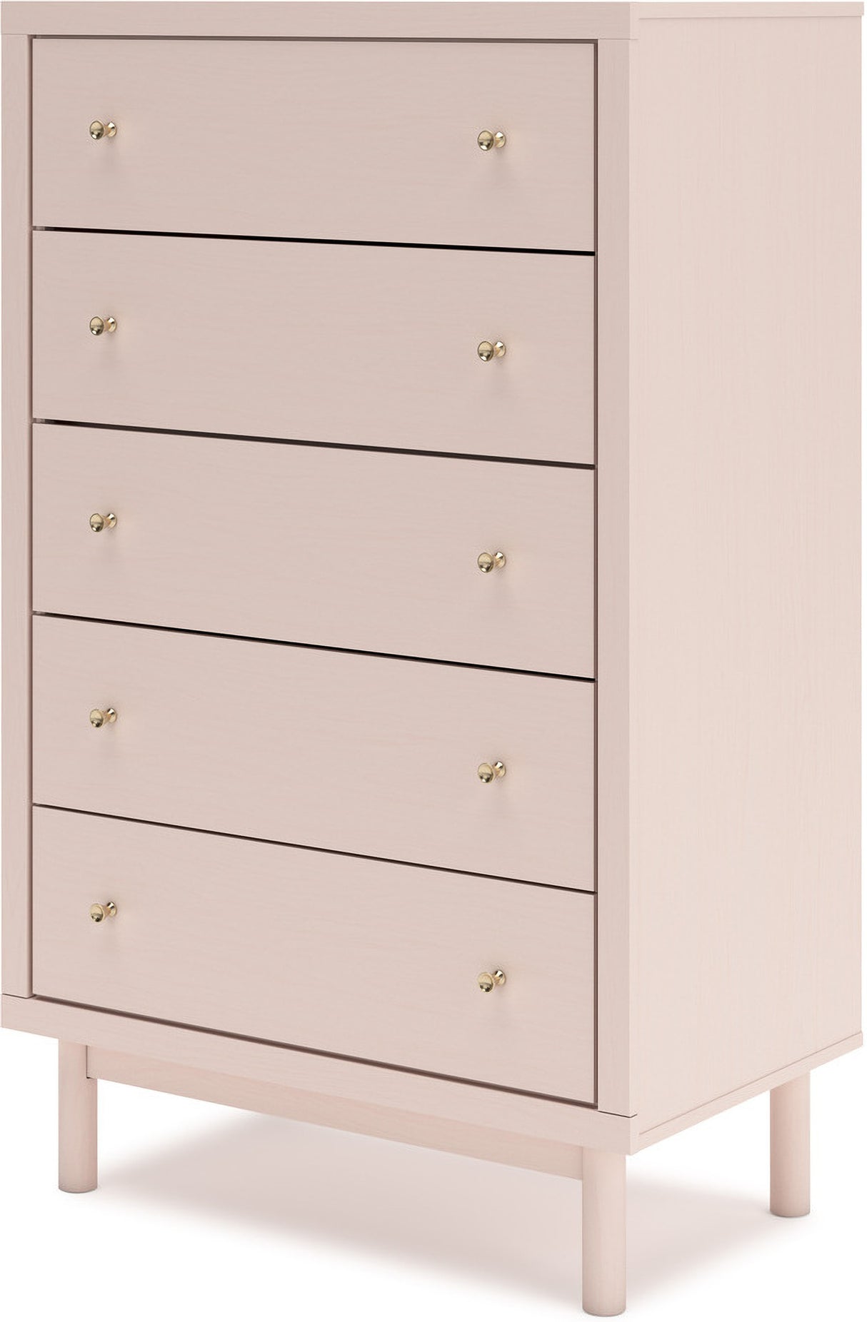 Wistenpine Youth Upholstered Panel Bedroom Set In Blush