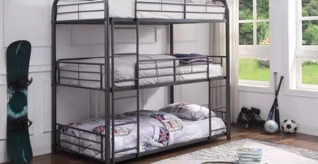 triple bunk beds features