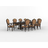 Hill Cherry With Gold Tipping Double Pedestal Dining Table