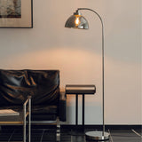 Smooth Glass Lampshade Floor Lamp