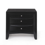 Ireland Black Finish Nightstand