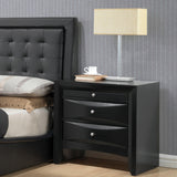 Ireland Black Finish Nightstand