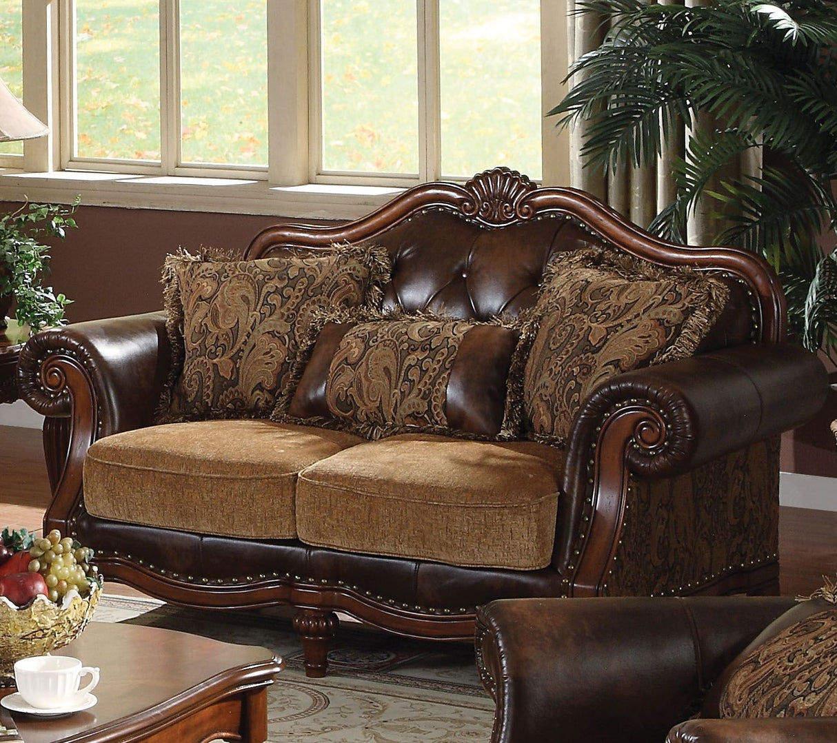 Dreena Two Tone Brown Living Room Set