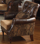 Dreena Two Tone Brown Living Room Set