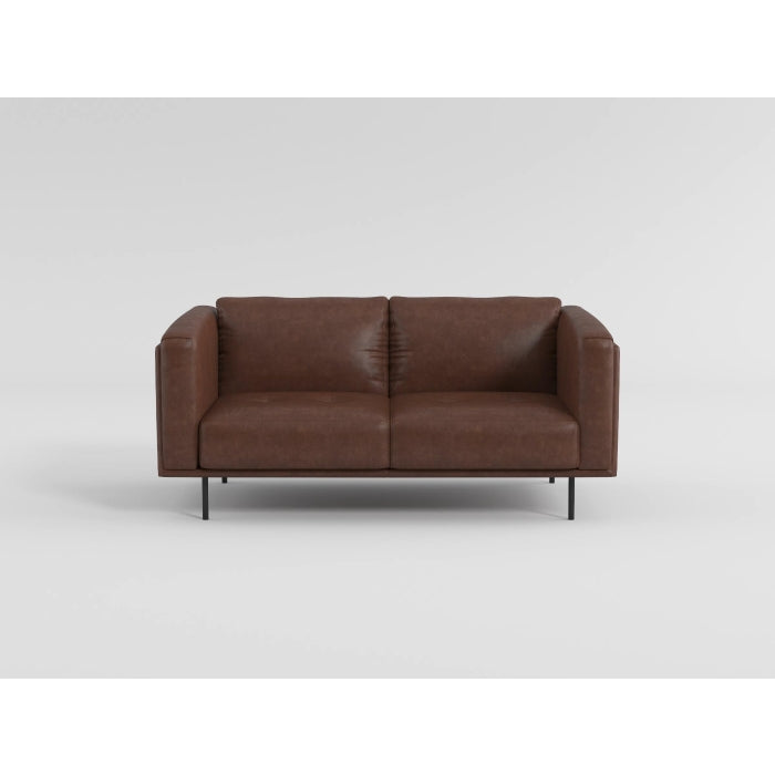 Soren Metal Legs With Espresso Love Seat
