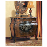 Roma Oak & Antique Black Finish Chest