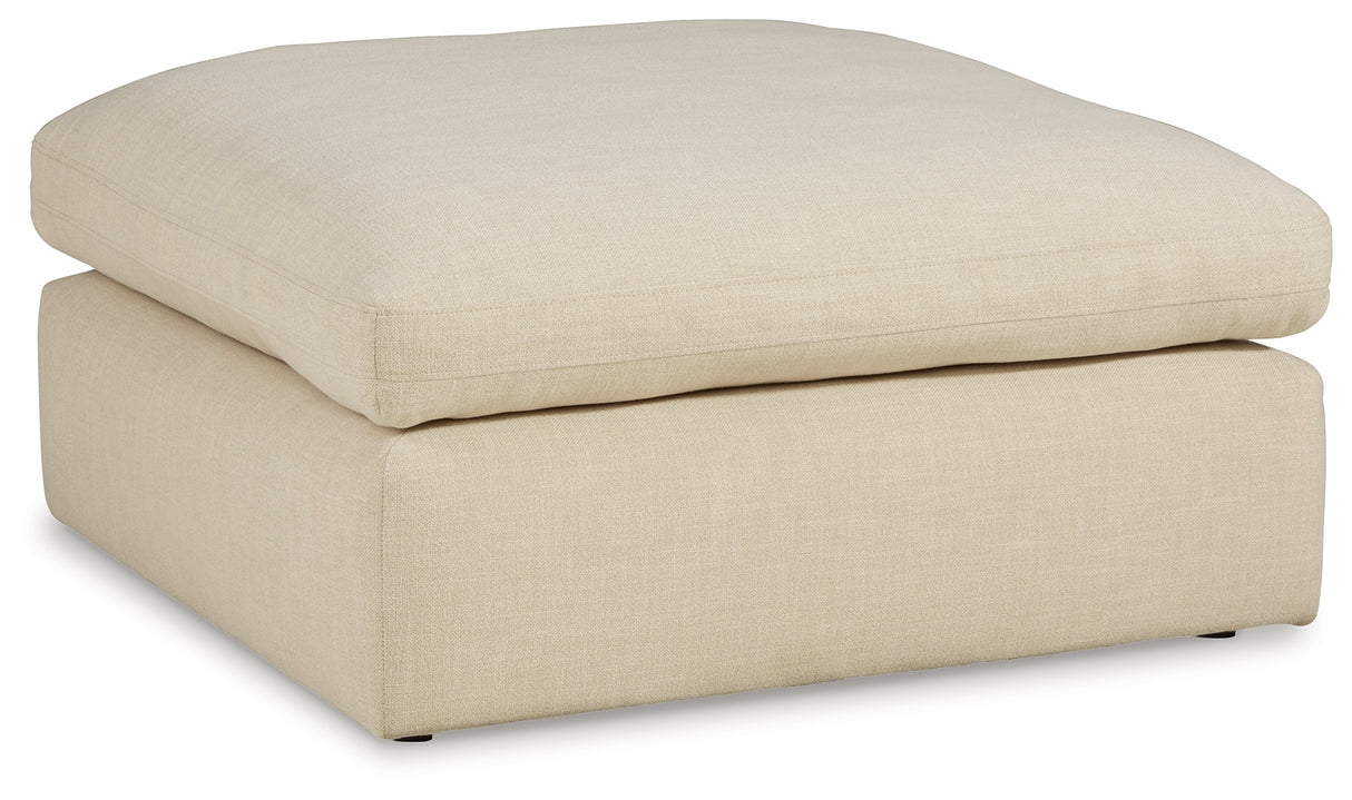 Elyza Linen Oversized Accent Ottoman