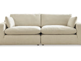Elyza Linen 2-Piece Sectional Loveseat