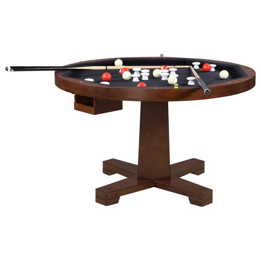 Marietta Tobacco Round Dining And Billiard Poker Game Table