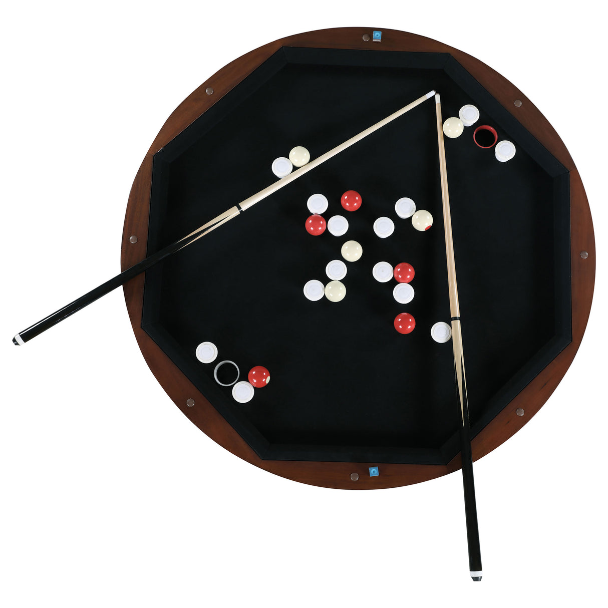 Marietta Tobacco Round Dining And Billiard Poker Game Table