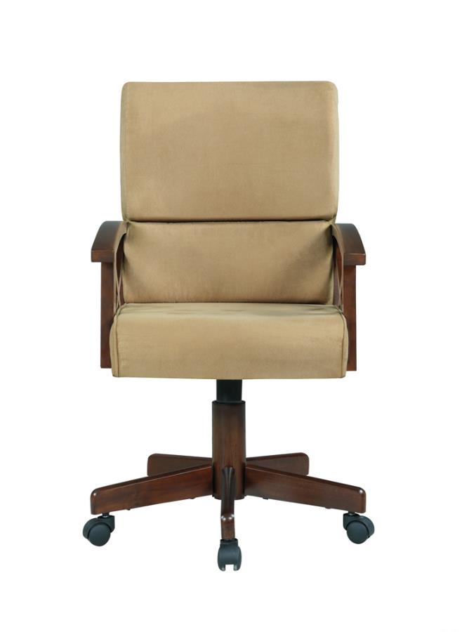 Marietta Upholstered Game Chair Tobacco And Tan