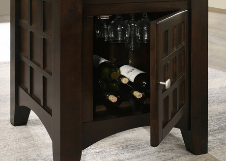 Gabriel Cappuccino 52-Inch Counter Height Dining Table