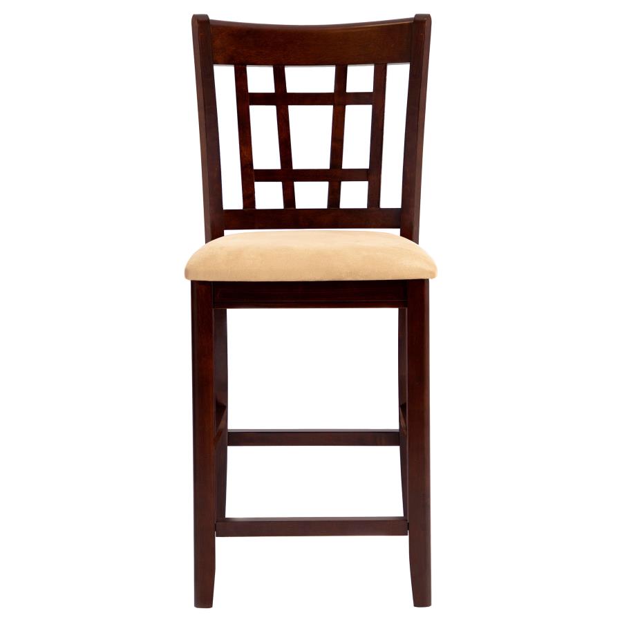 Lavon 24" Counter Stools Tan And Brown (Set Of 2)
