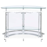 Amarillo 2-Tier Bar Unit White And Chrome