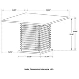 Stanton Square Counter Table Black