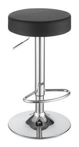 Ramses 29" Adjustable Bar Stool Chrome And Black