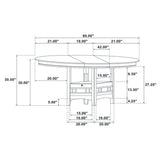 Lavon Dining Table With Storage Espresso