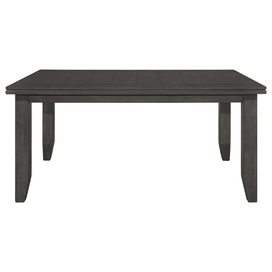Dalila Dark Grey 5-Piece Rectangular Dining Table Set