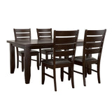 Dalila Cappuccino 5-Piece Rectangular Dining Table Set