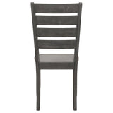 Dalila Ladder Back Side Chair (Set Of 2) Grey And Dark Grey