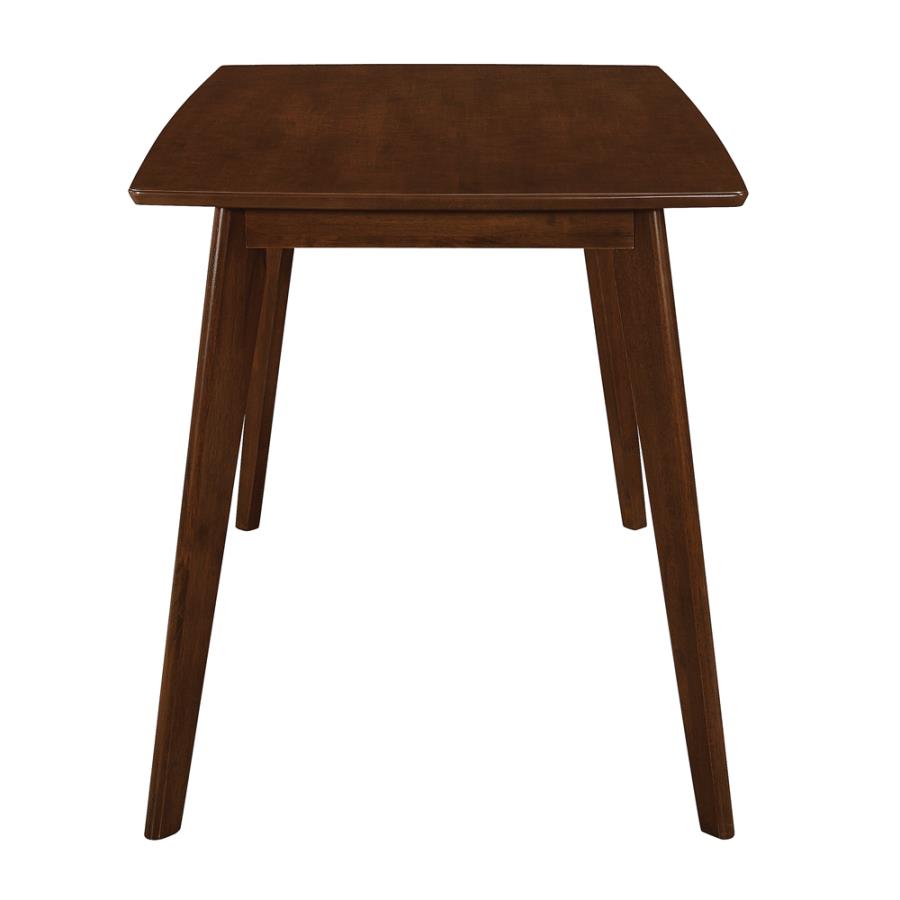 Kersey Dining Table With Angled Legs Chestnut