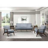 Carlson Blue Gray Sofa
