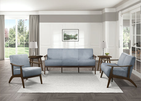 Carlson Blue-Gray Sofa