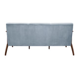 Carlson Blue Gray Sofa