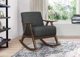 Waithe Dark Gray Rocking Chair