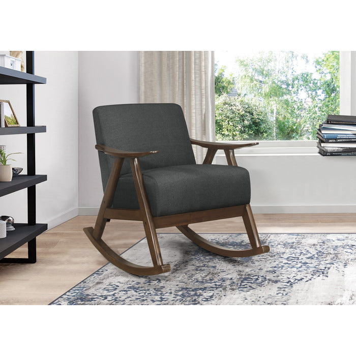 Waithe Dark Gray Rocking Chair