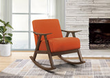 Waithe Orange Rocking Chair