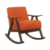 Waithe Orange Rocking Chair