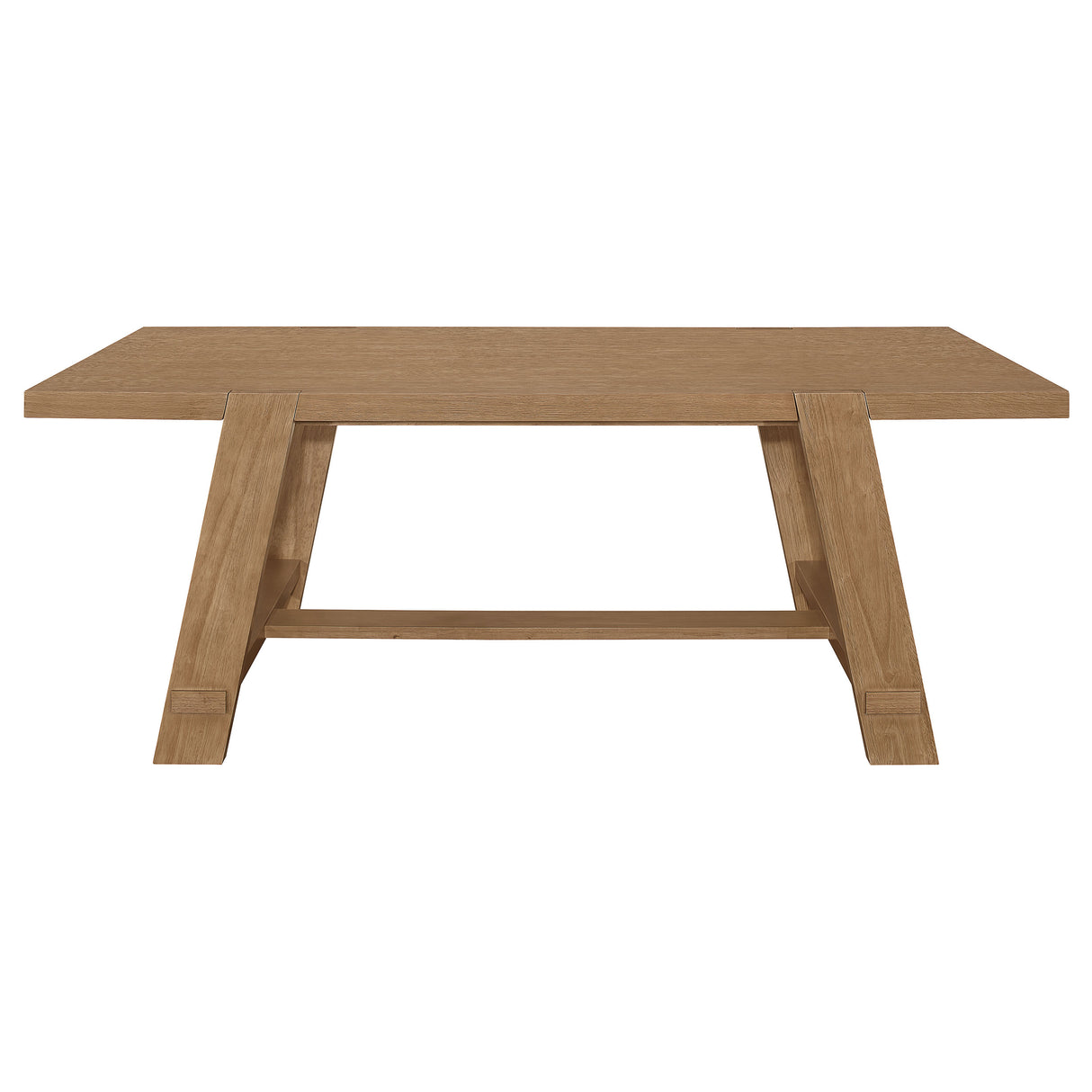 Sharon Brown Rectangular 84-Inch Wood Trestle Dining Table