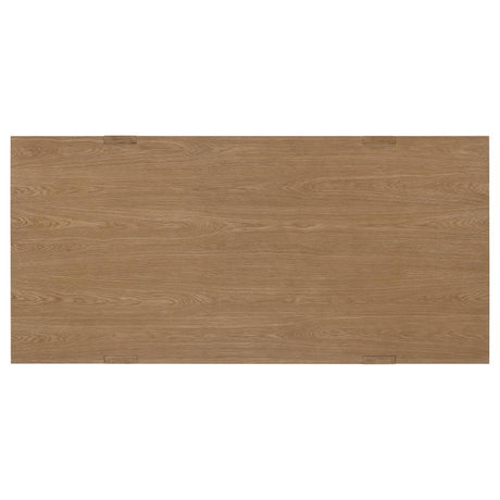 Sharon Brown Rectangular 84-Inch Wood Trestle Dining Table