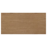 Sharon Brown Rectangular 84-Inch Wood Trestle Dining Table