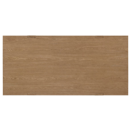 Sharon Brown Rectangular 84-Inch Wood Trestle Dining Table