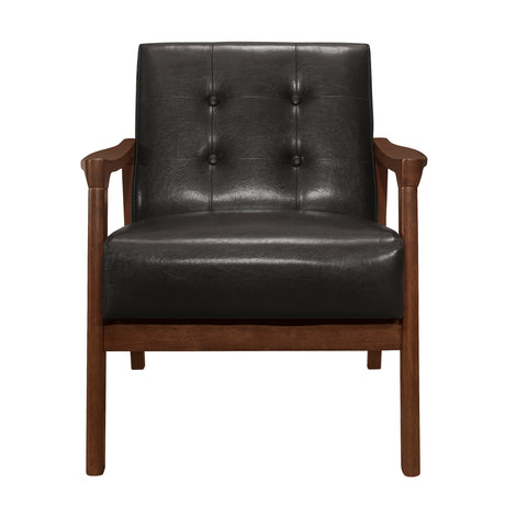 Alby Dark Brown Accent Chair