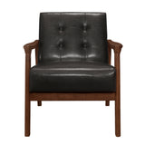 Alby Dark Brown Accent Chair